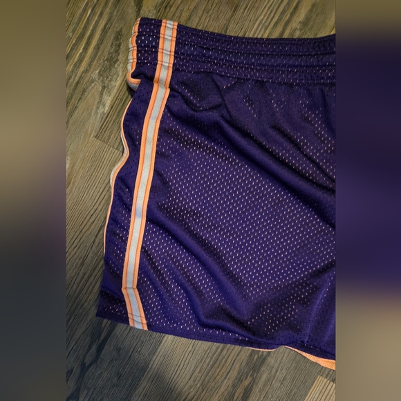 Nike, Women's size Large, Shorts, Athletic, Mesh, Purple, Yellow, Perfect Shape - Picture 8 of 8